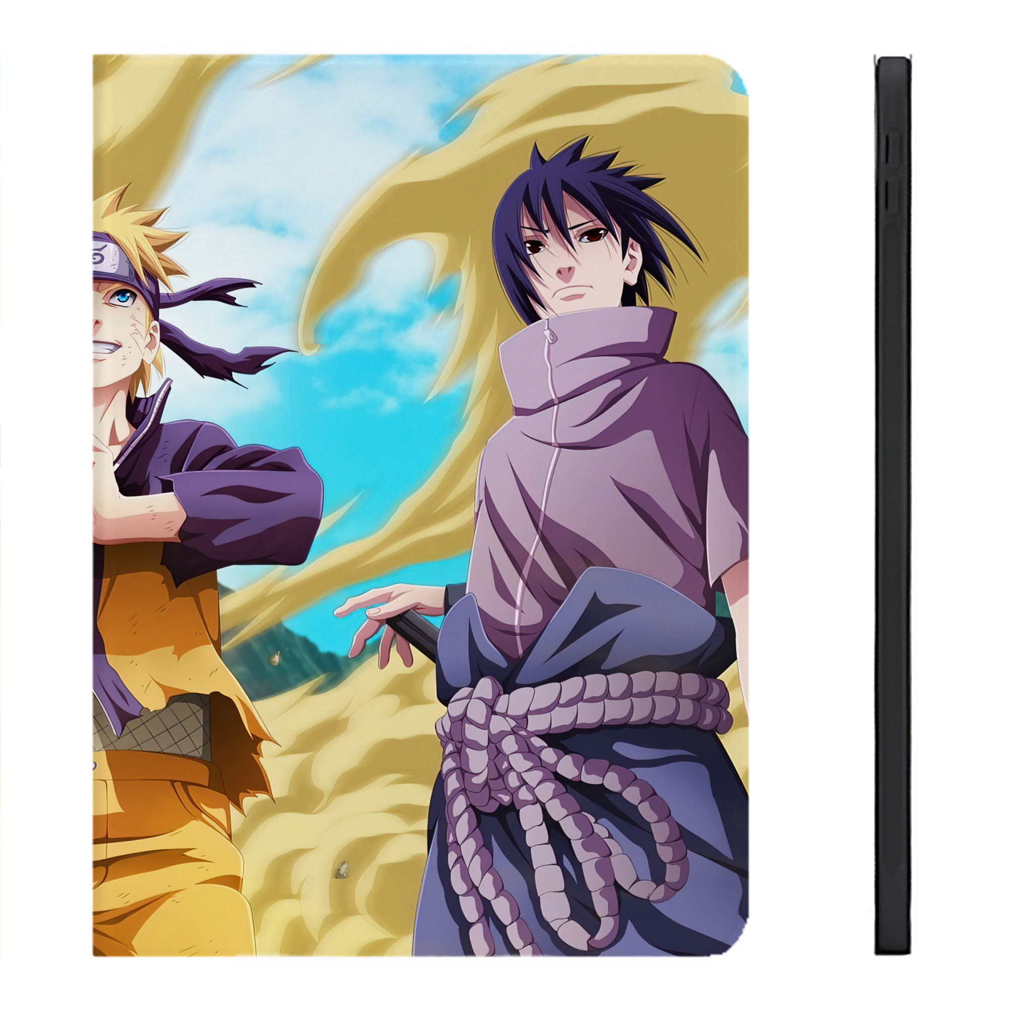 （画像用） NARUTO -ナルト- NARUTO -ナルト- 疾風伝 IPadケース ペンホルダー付き ブックスタイルデザイン